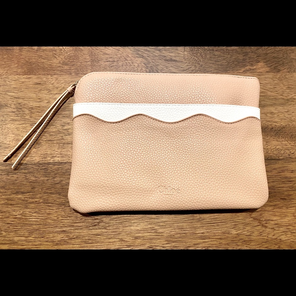 Chloe Small Faux-Leather Clutch